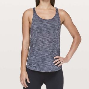 Lululemon Moment to Movement 2-in-1 Tank Black Spacedye Size 8